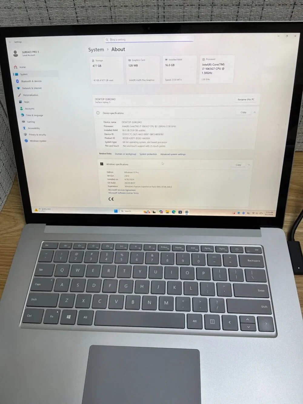 Microsoft Surface Laptop 3 13.5